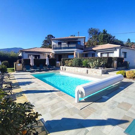 Cote Et Mer - Appartement Haut Standing Dans Villa Avec Piscine Et Vue Mer Taglio-Isolaccio Extérieur photo