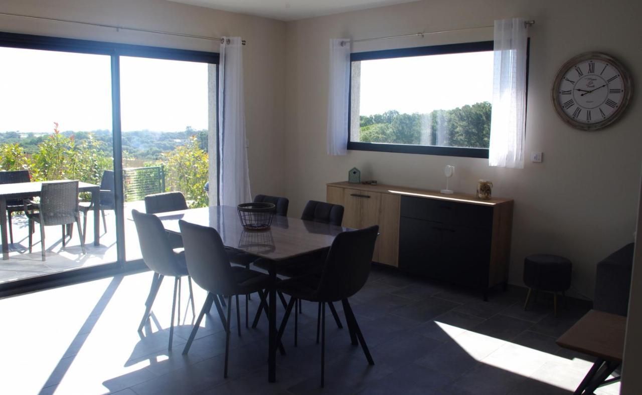 Cote Et Mer - Appartement Haut Standing Dans Villa Avec Piscine Et Vue Mer Taglio-Isolaccio Extérieur photo