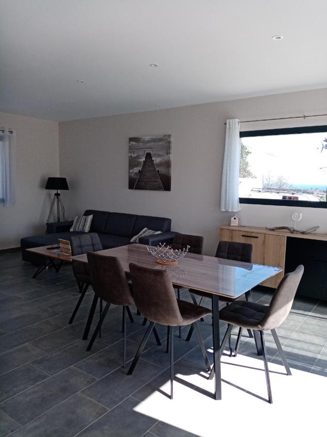 Cote Et Mer - Appartement Haut Standing Dans Villa Avec Piscine Et Vue Mer Taglio-Isolaccio Extérieur photo