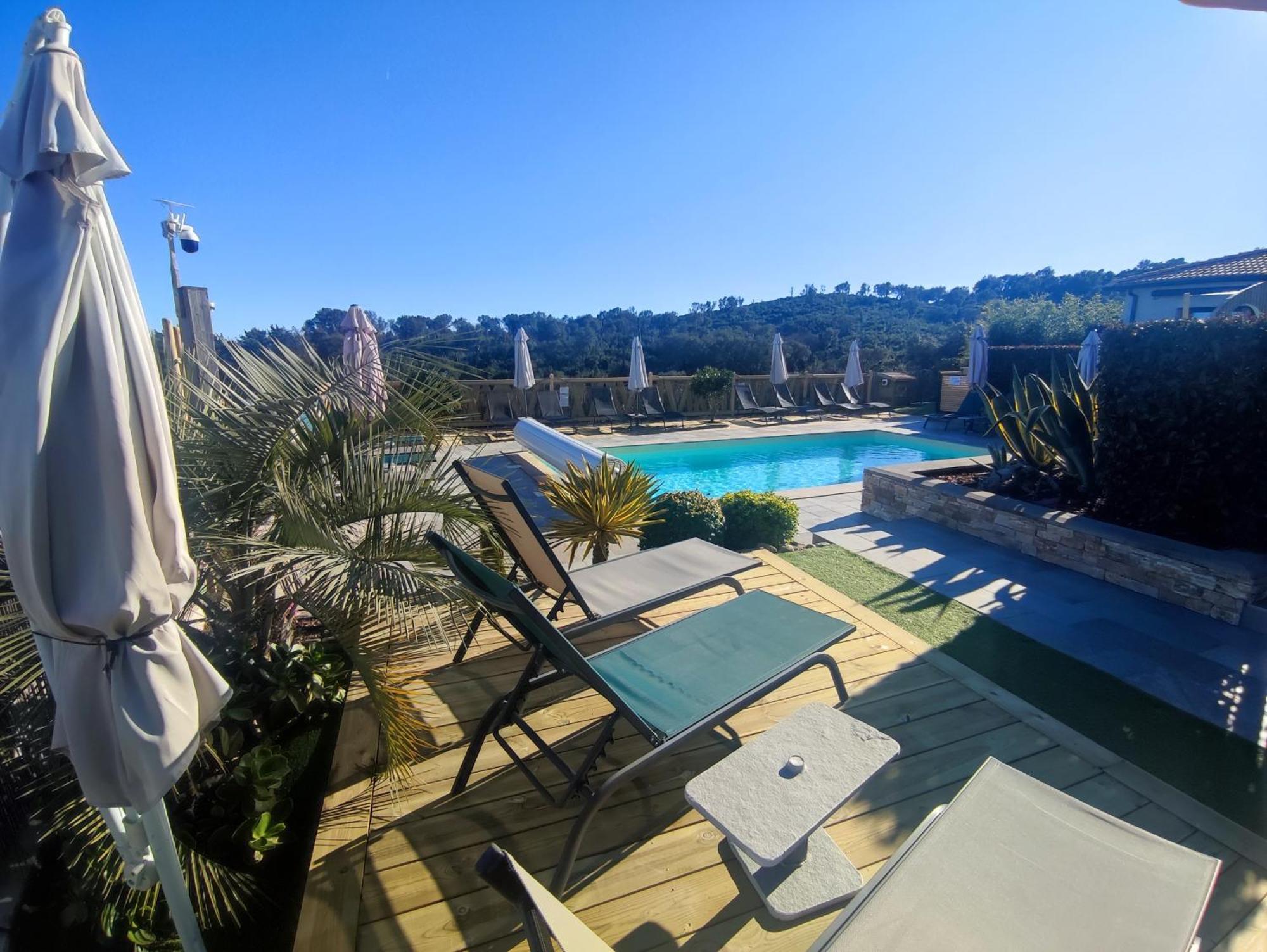 Cote Et Mer - Appartement Haut Standing Dans Villa Avec Piscine Et Vue Mer Taglio-Isolaccio Extérieur photo