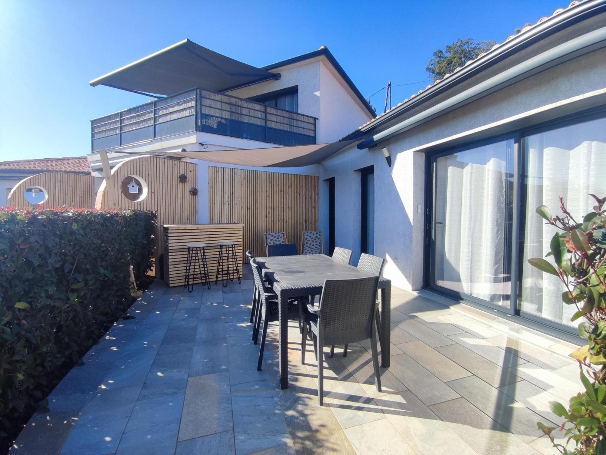 Cote Et Mer - Appartement Haut Standing Dans Villa Avec Piscine Et Vue Mer Taglio-Isolaccio Extérieur photo